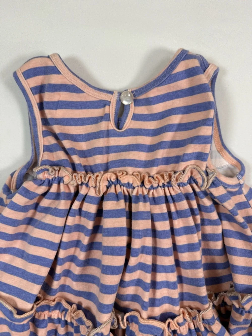 MARIE NICOLE CLOTHING Striped Ruffle Sleeveless Play Dress Spring Casual‎ Size 4